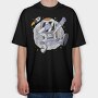 Astronaut Dabbing, Tricou Oversize Barbati (Unisex)