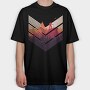 Geometric Forest, Tricou Oversize Barbati (Unisex)
