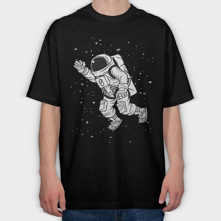 Astronaut, Tricou Oversize Barbati (Unisex)