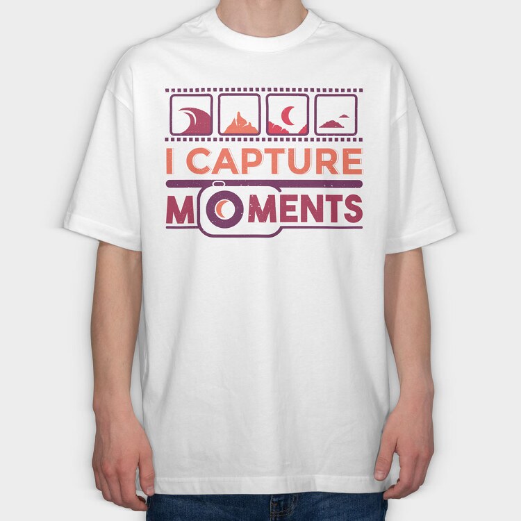I Capture Moments, Tricou Oversize Barbati (Unisex)