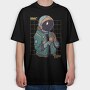 Cyber Punk Astronaut, Tricou Oversize Barbati (Unisex)