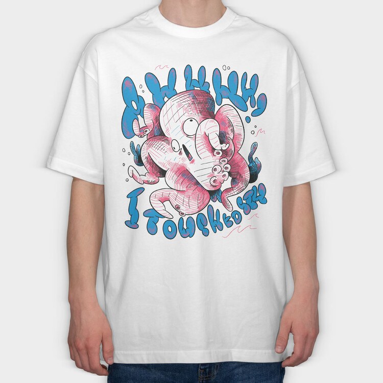 Ocean Creatures 06, Tricou Oversize Barbati (Unisex)