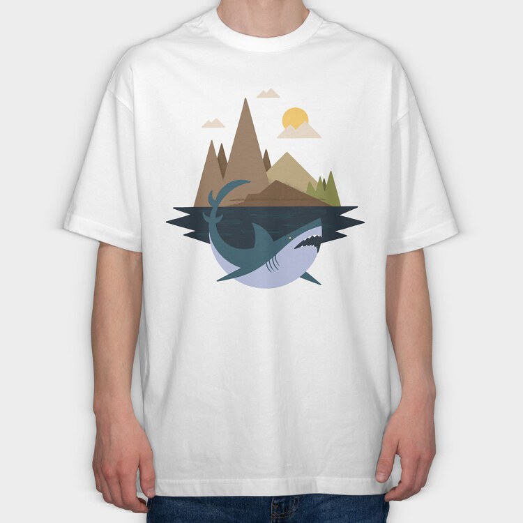 SharkIsland, Tricou Oversize Barbati (Unisex)