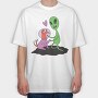 Alien Dog, Tricou Oversize Barbati (Unisex)