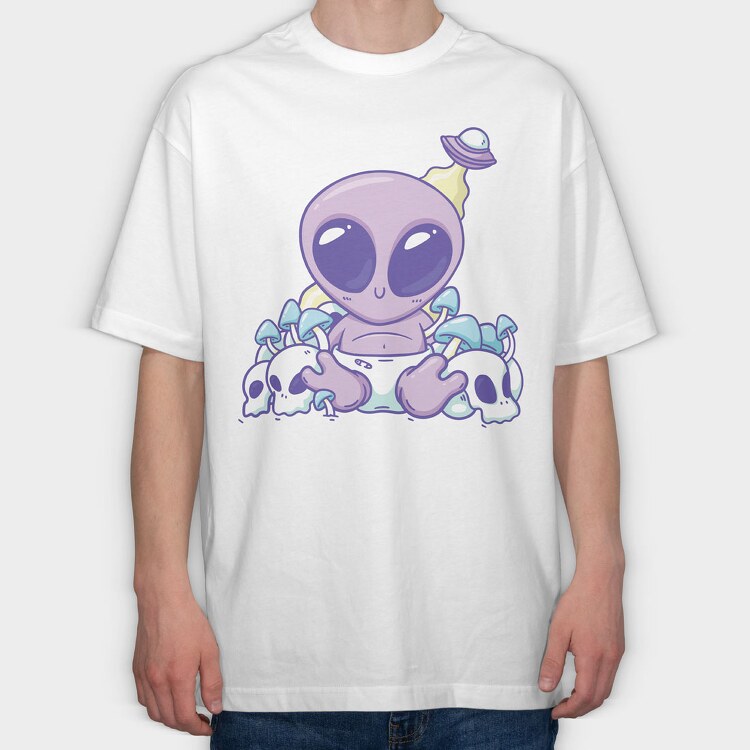 Baby Alien, Tricou Oversize Barbati (Unisex)