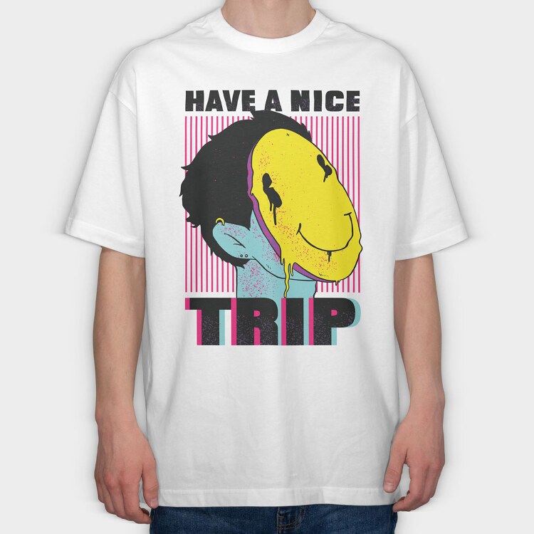 Have a Nice Trip, Tricou Oversize Barbati (Unisex)