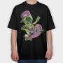 Alien Skate, Tricou Oversize Barbati (Unisex)