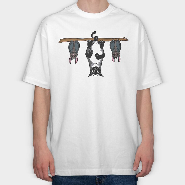 Murcielagos Gato, Tricou Oversize Barbati (Unisex)