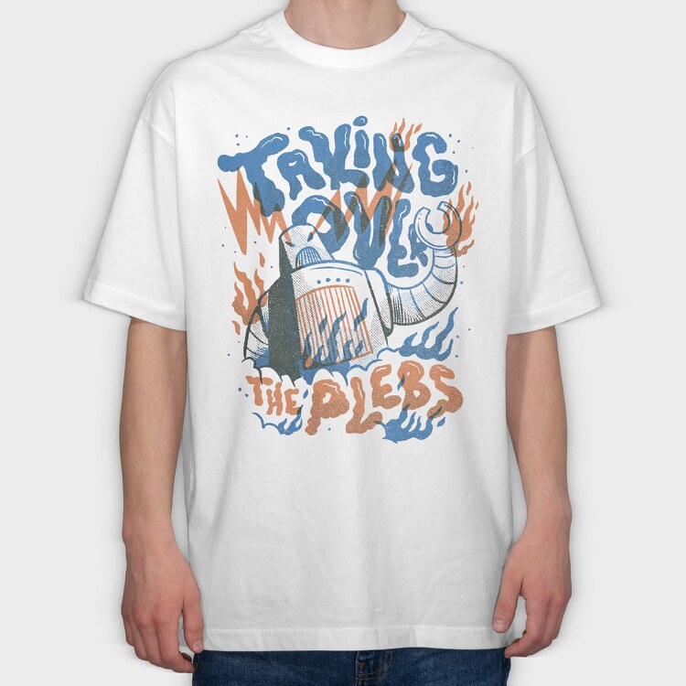 Robot Invasion 01, Tricou Oversize Barbati (Unisex)