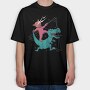 Trippy Cat, Tricou Oversize Barbati (Unisex)