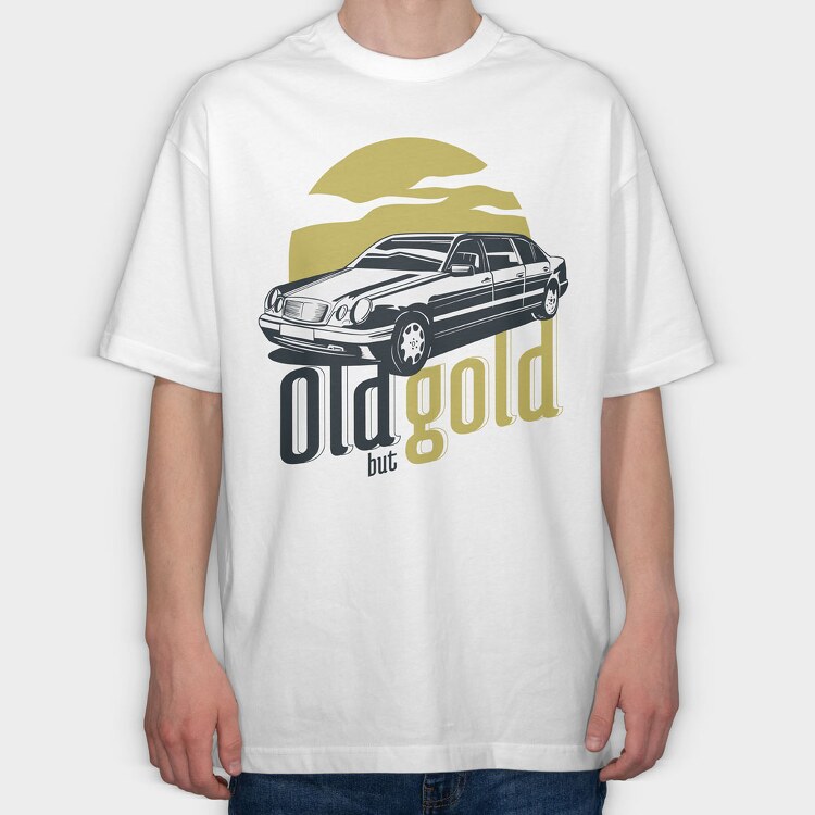 Car Old But Gold, Tricou Oversize Barbati (Unisex)