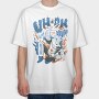 Robot Invasion 03, Tricou Oversize Barbati (Unisex)