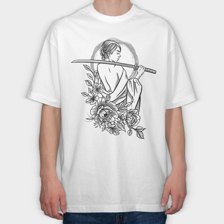 Woman Sword, Tricou Oversize Barbati (Unisex)