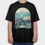 Motorcycle Adventure, Tricou Oversize Barbati (Unisex)