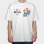 Illustration Fatherday, Tricou Oversize Barbati (Unisex)