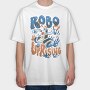 Robot Invasion 08, Tricou Oversize Barbati (Unisex)