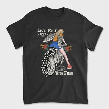 Angel Riders Wing, Tricou Barbati (Unisex)
