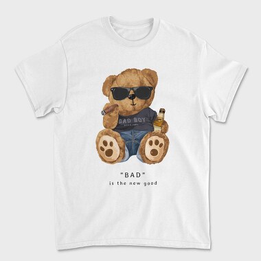 Bad Boy Bear Vibes, Tricou Barbati (Unisex)