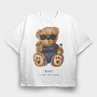Bad Boy Bear Vibes, Tricou Oversize Barbati (Unisex)