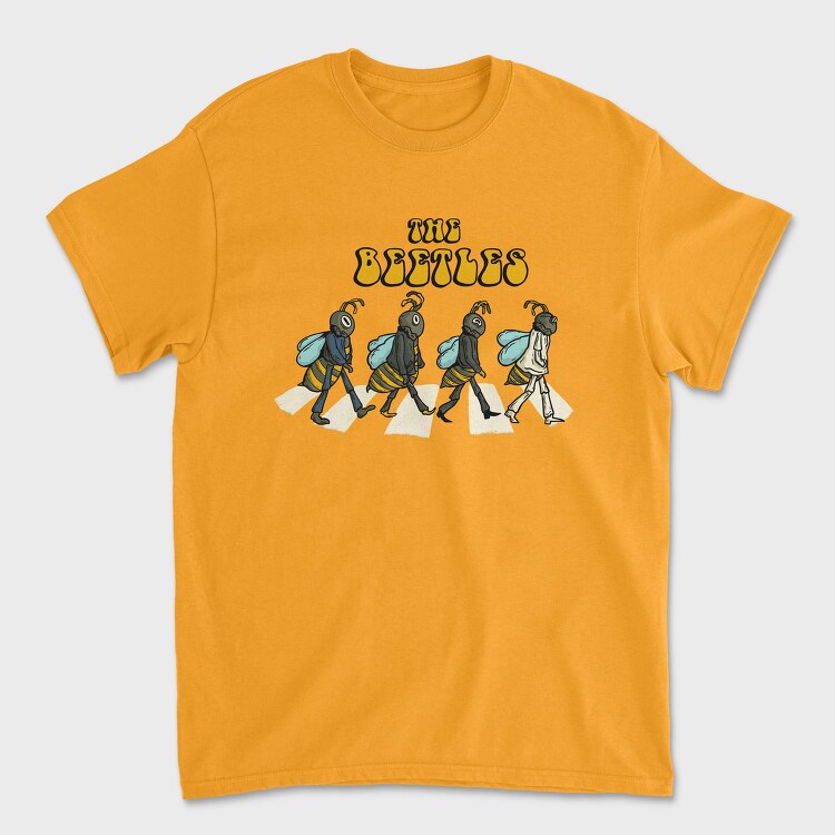 Beetle Beatle Crosswalk, Tricou Barbati (Unisex)