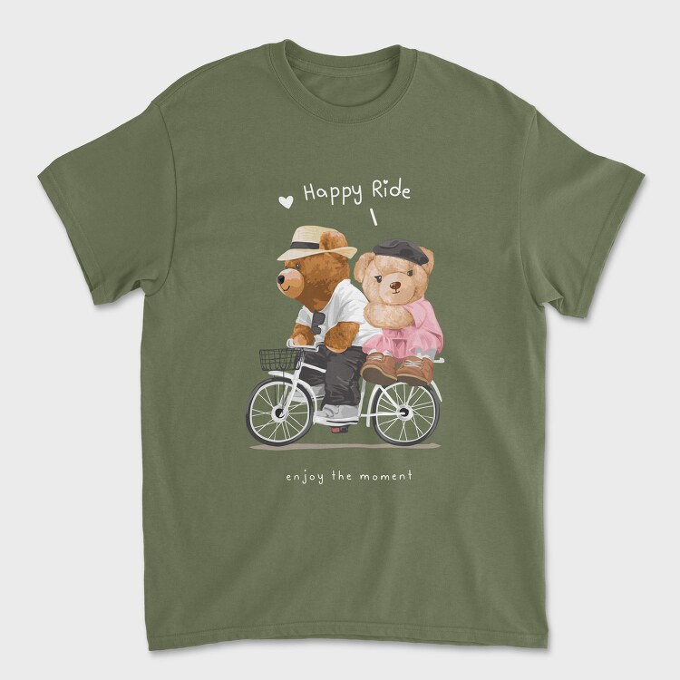 Bicycle Bears Ride, Tricou Barbati (Unisex)