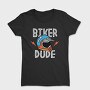 Biker Dude Helmet Flash, Tricou Femei