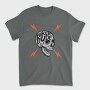 Biker Dude Skull, Tricou Barbati (Unisex)