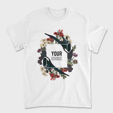 Bird Bloom Frame, Tricou Barbati (Unisex)