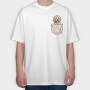 Golden Doodle Pocket, Tricou Oversize Barbati (Unisex)