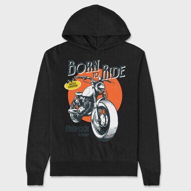 Born To Ride, Hanorac Oversize Barbati (Unisex)