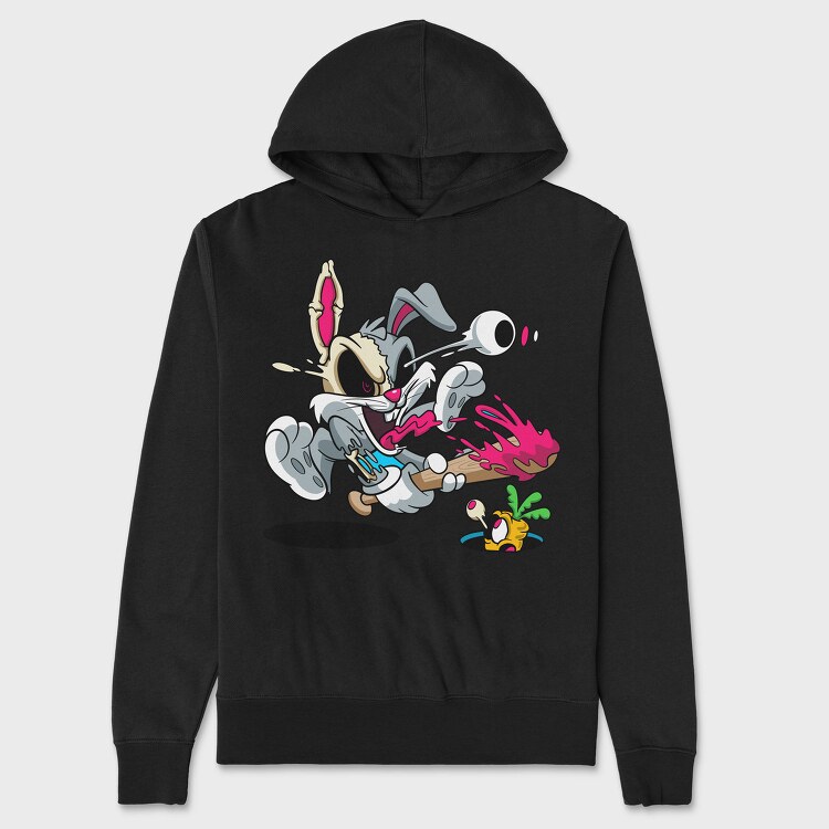 Bunny Punch Vibes, Hanorac Oversize Barbati (Unisex)