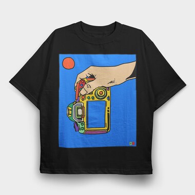 Camera Dream Catcher, Tricou Oversize Barbati (Unisex)