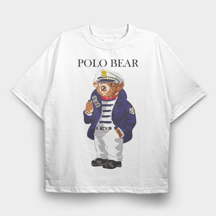 Captain Bears Captain, Tricou Oversize Barbati (Unisex)