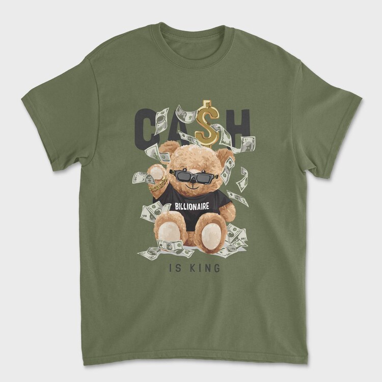 Cash Bear King, Tricou Barbati (Unisex)