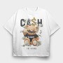 Cash Bear King, Tricou Oversize Barbati (Unisex)