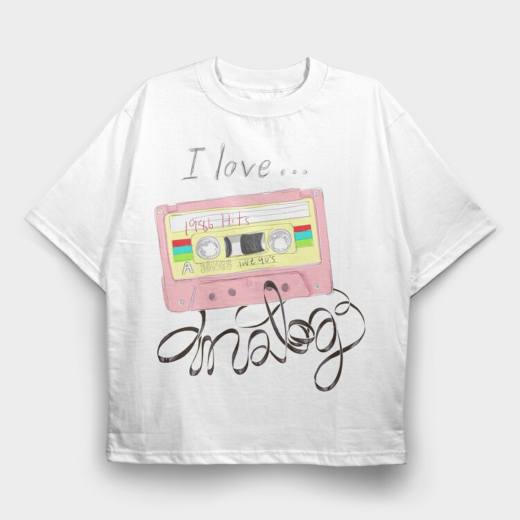 Cassette Dreams, Tricou Oversize Barbati (Unisex)