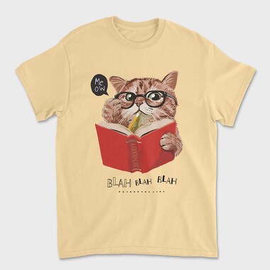 Cat Book Meow, Tricou Barbati (Unisex)