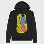 Cat Love Rebellion, Hanorac Oversize Barbati (Unisex)