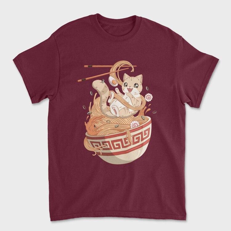 Cat Noodle Dreams, Tricou Barbati (Unisex)