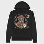 Cat Pirate Dreams, Hanorac Oversize Barbati (Unisex)