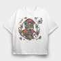 Cat Pirate Dreams, Tricou Oversize Barbati (Unisex)