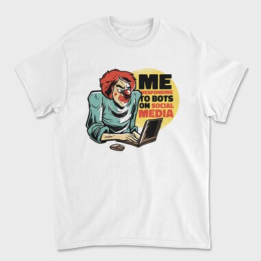 Clown Social Media, Tricou Barbati (Unisex)