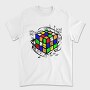 Color Block Cube, Tricou Barbati (Unisex)