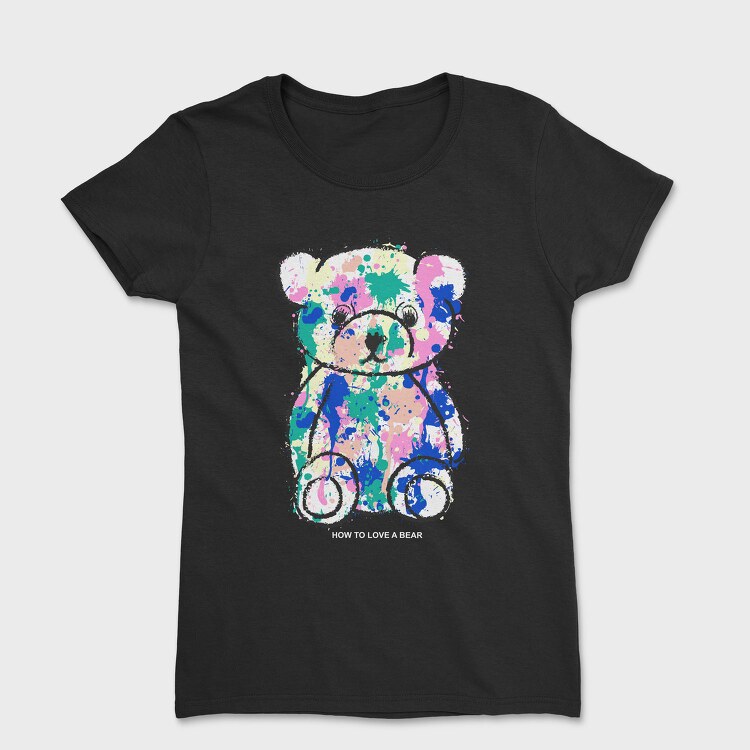 Color Splash Bear, Tricou Femei