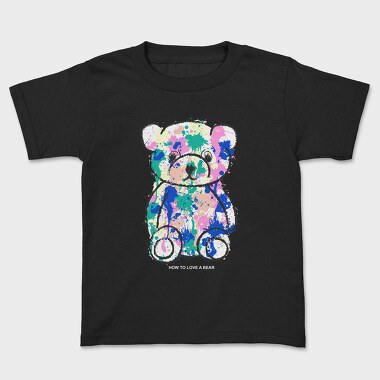 Color Splash Bear, Tricou Copii