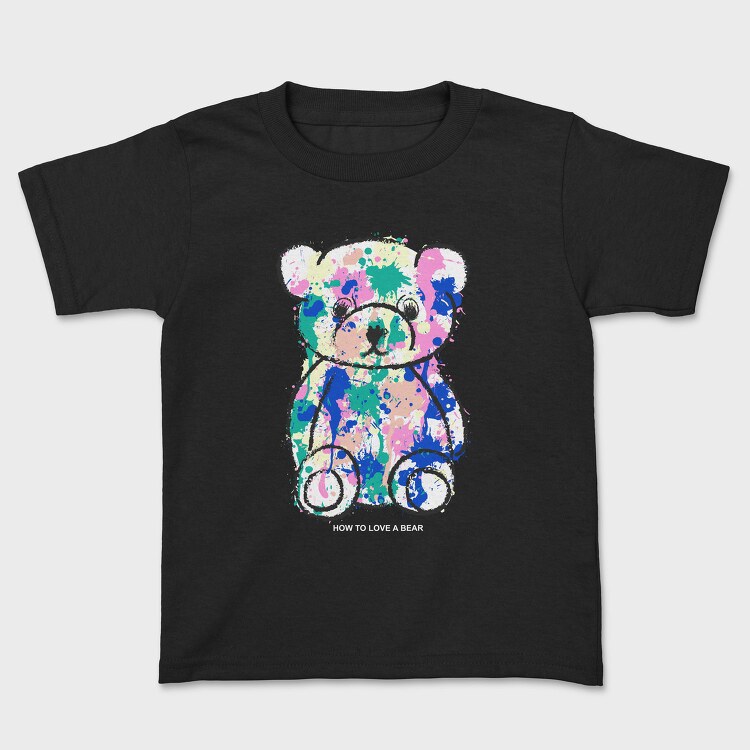 Color Splash Bear, Tricou Copii