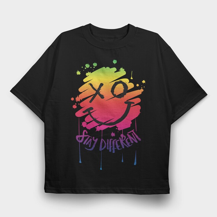 Color Splash Vibe, Tricou Oversize Barbati (Unisex)