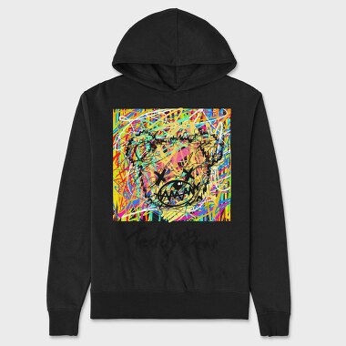 Colorful Chaos Vibes, Hanorac Oversize Barbati (Unisex)