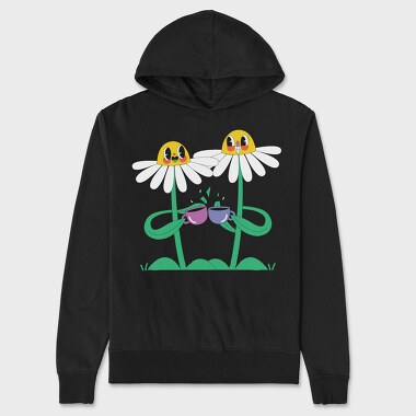 Daisy Tea Dreams, Hanorac Oversize Barbati (Unisex)