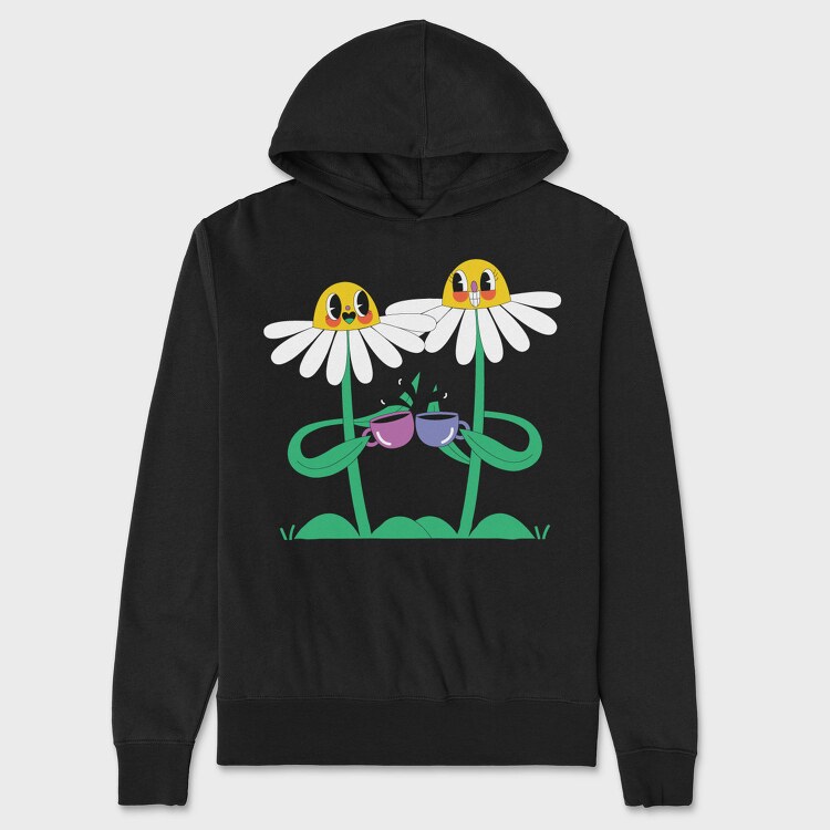 Daisy Tea Dreams, Hanorac Oversize Barbati (Unisex)